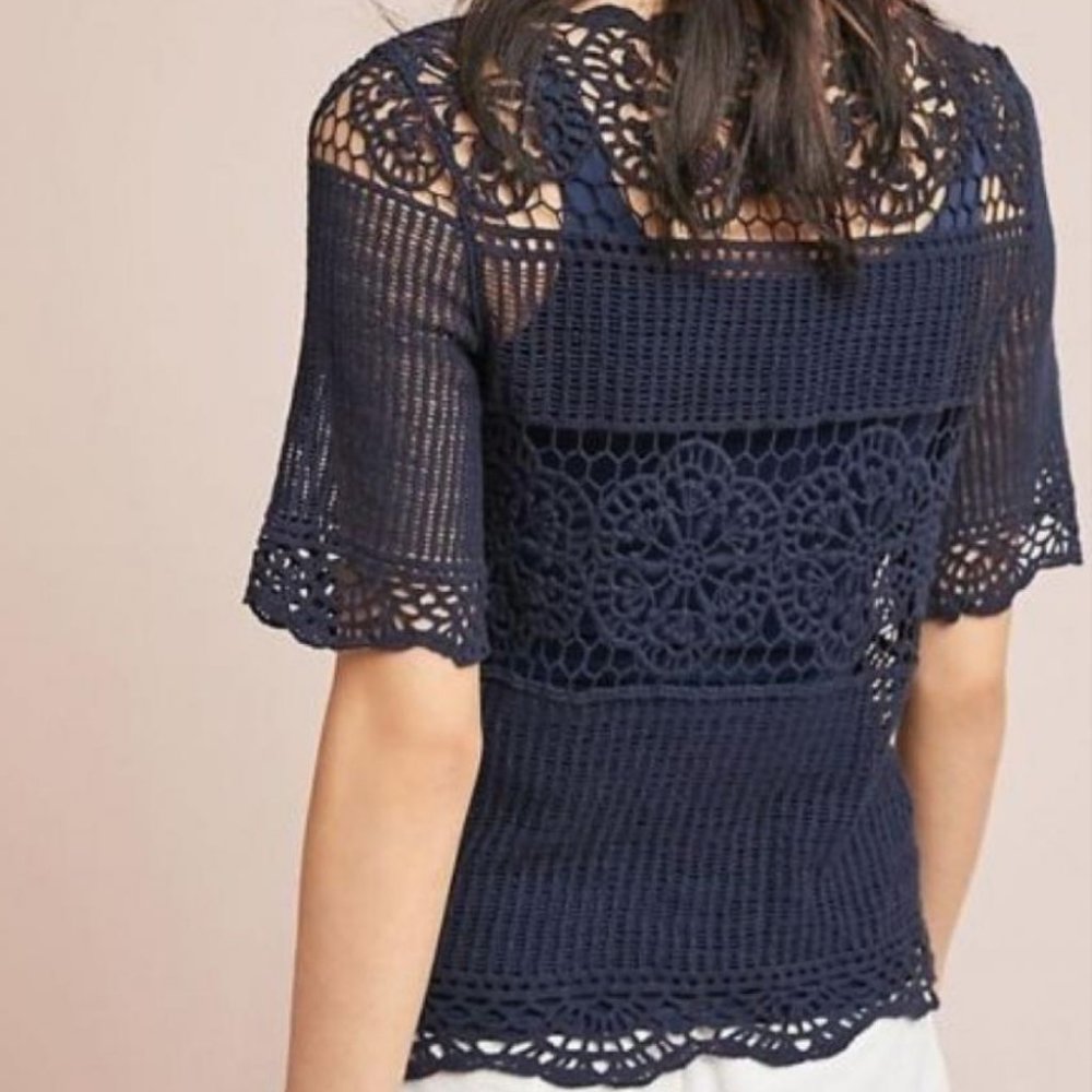 [Anthropologie] James Coviello Crocheted Top - NWT
